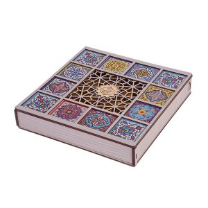 جعبه چوبی طرح کاشی